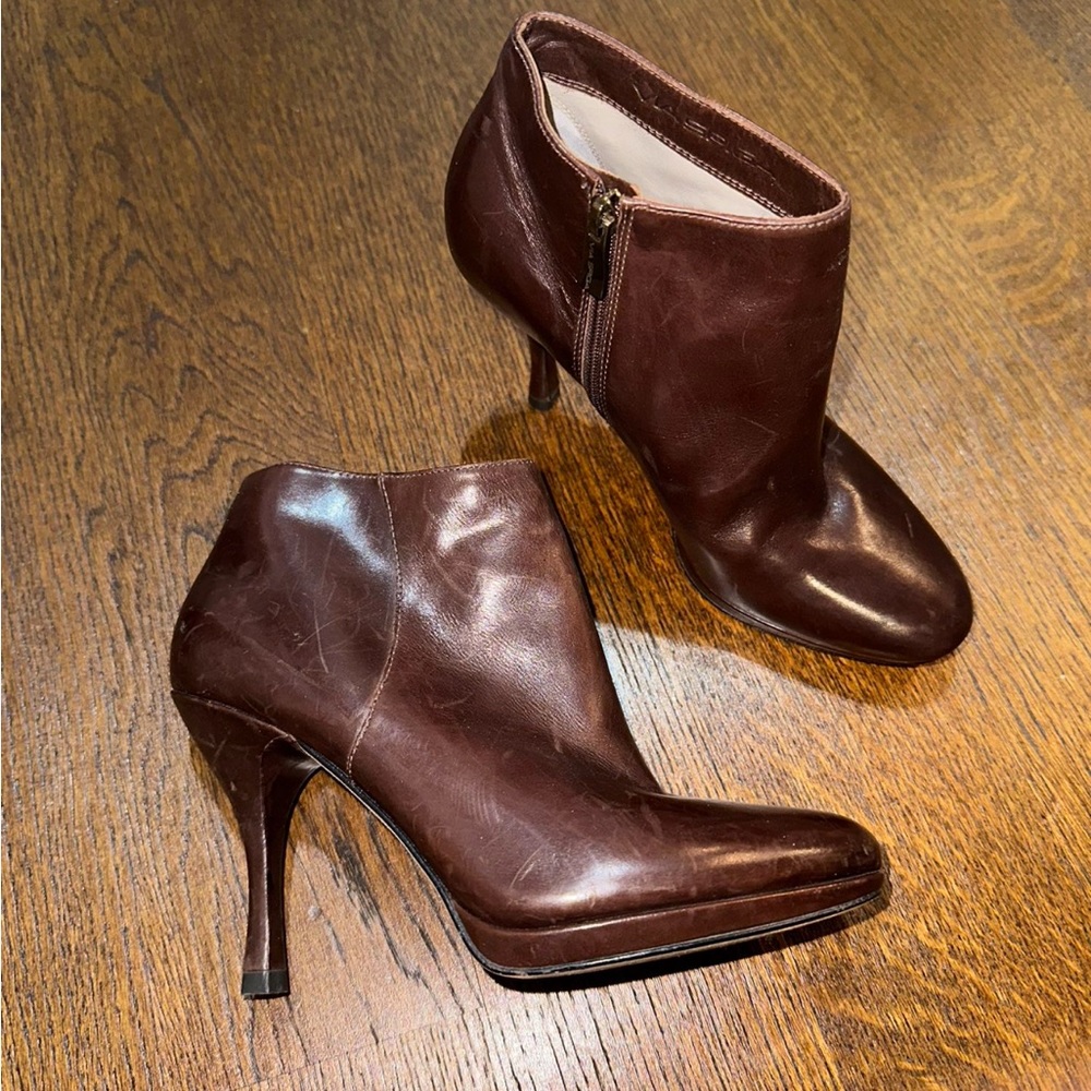 NEW Via Spiga Platform Stiletto Boots Size 4.5